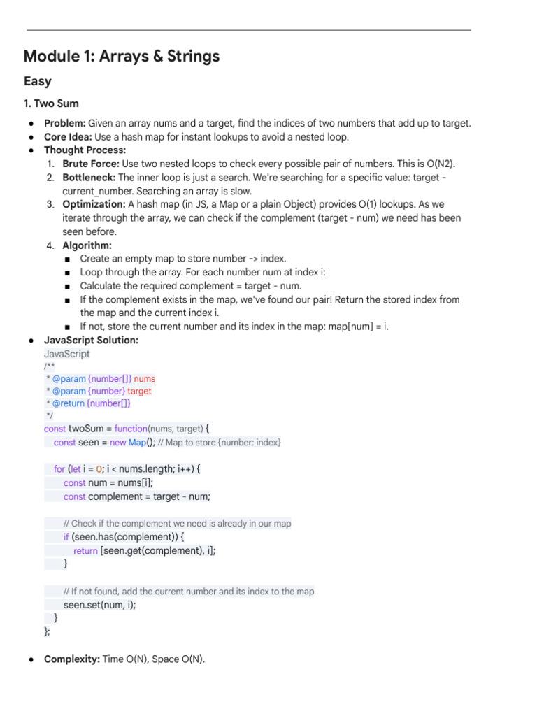 JavaScript Array and String Algorithms | PDF | Applied Mathematics ...