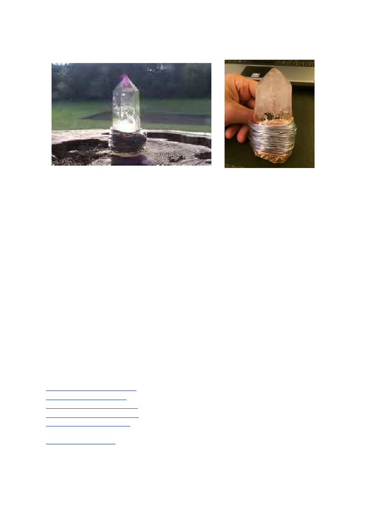 Cristaux de roche contre les chemtrails | PDF