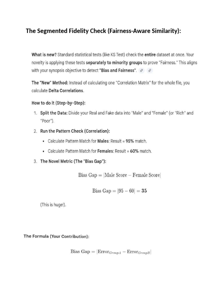 Segmented Fidelity Check | PDF