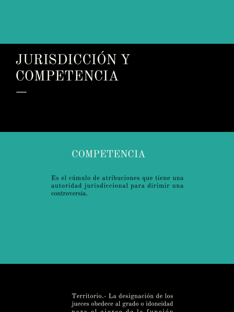 Jurisdicción y Competencia en Derecho | PDF | Jurisdicción | Judicaturas
