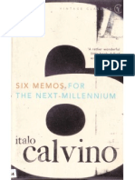 Italo Calvino Six memos 