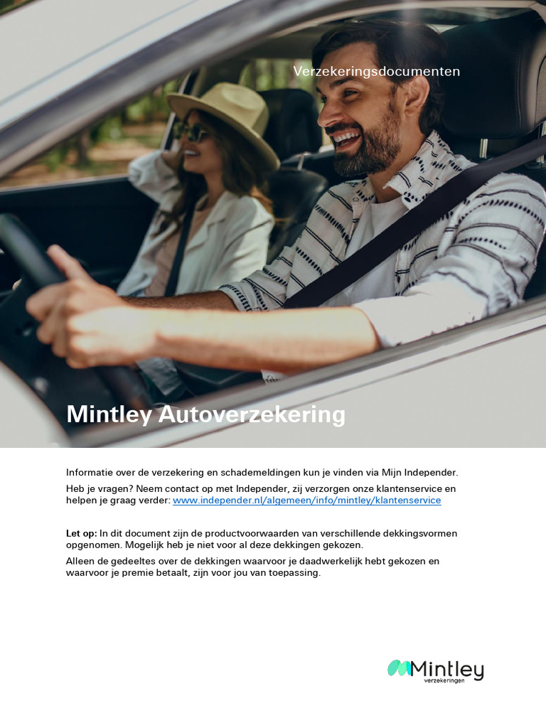 Productdocumentatie Autoverzekering | PDF