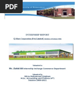 Download Internship Report on Q-Mart by Arpit Gupta SN97254844 doc pdf