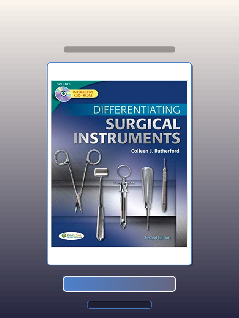 Differentiating Surgical Instruments 2nd Edition by Colleen J ...