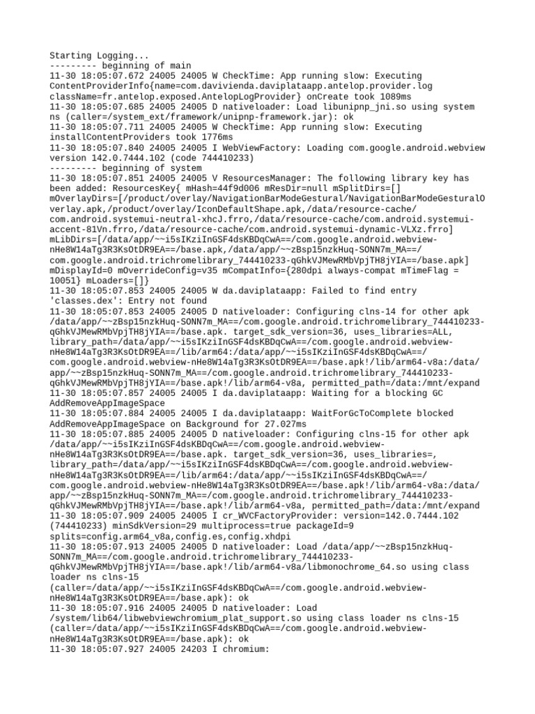 App Performance Logging Report | PDF | Computing | Computer Programming