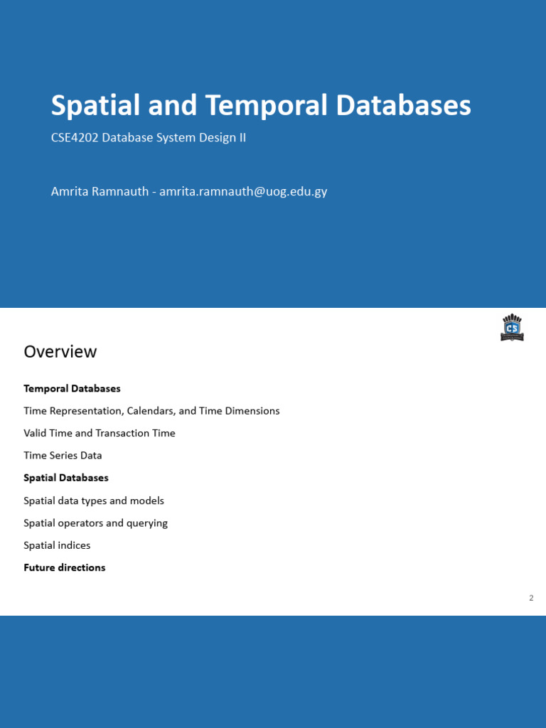 9 - Spatial and Temporal Databases | PDF | Geographic Information ...