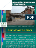 Presentación Etica y Deontologia Profesional en Enfermeria