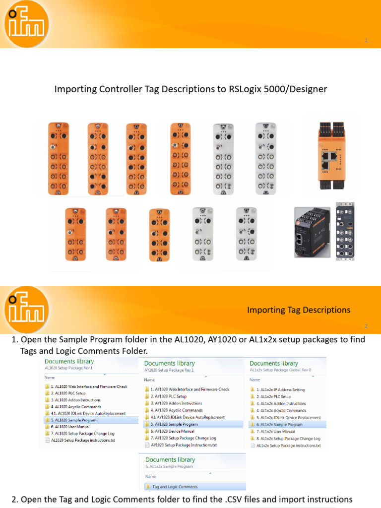 Import Controller Tags to RSLogix 5000 | PDF | Computer Engineering ...