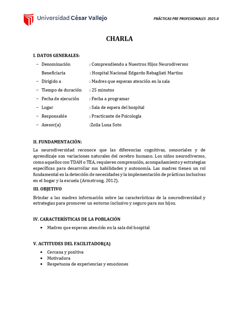 Esquema de Charla 2025 - 3 | PDF | Ciencias del comportamiento ...