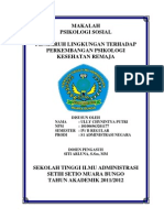 Makalah Psikologi Sosial Remaja 