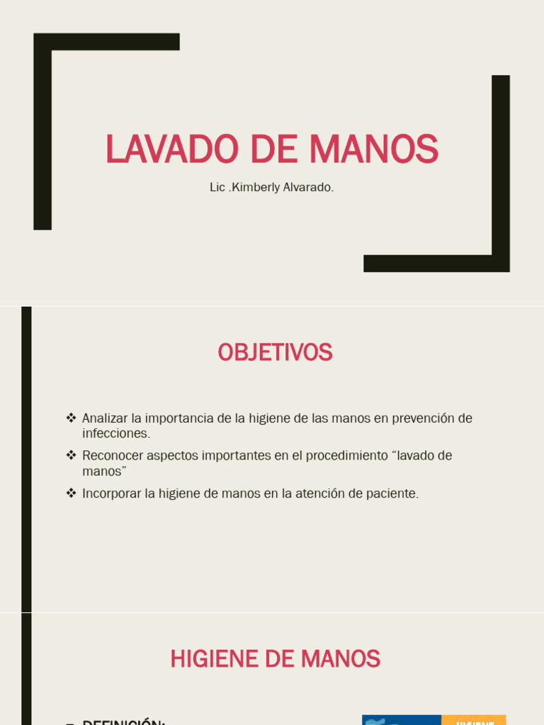 Importancia del Lavado de Manos en Salud | PDF | Lavado de manos ...