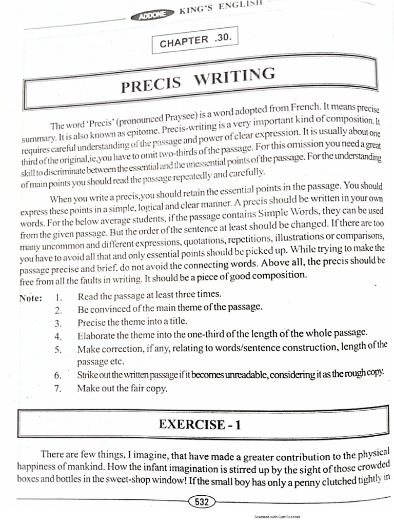 Precis Writing | PDF
