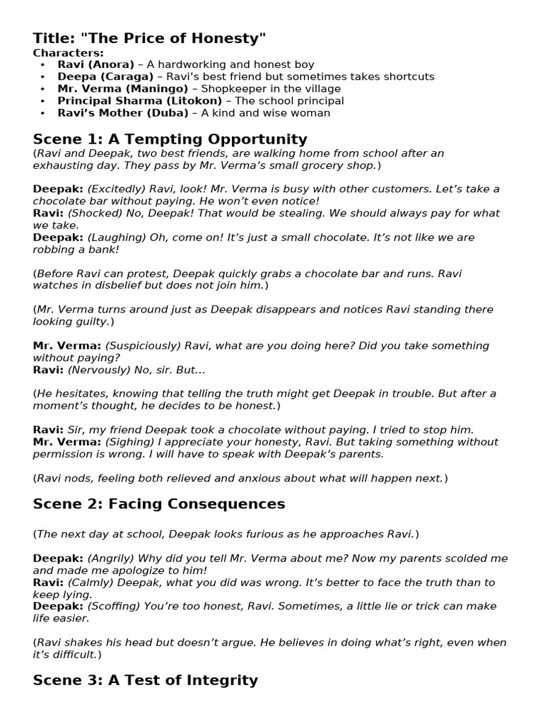 The Value of Honesty in Friendship | PDF