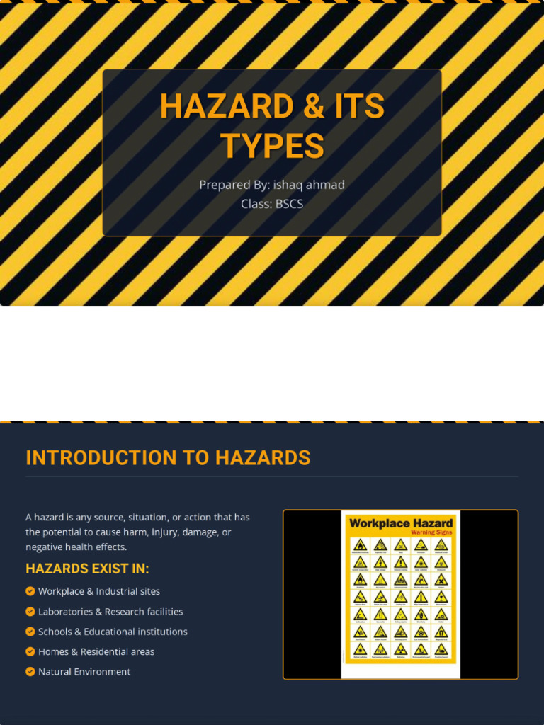 Hazard & Its Types - pdf2 | PDF