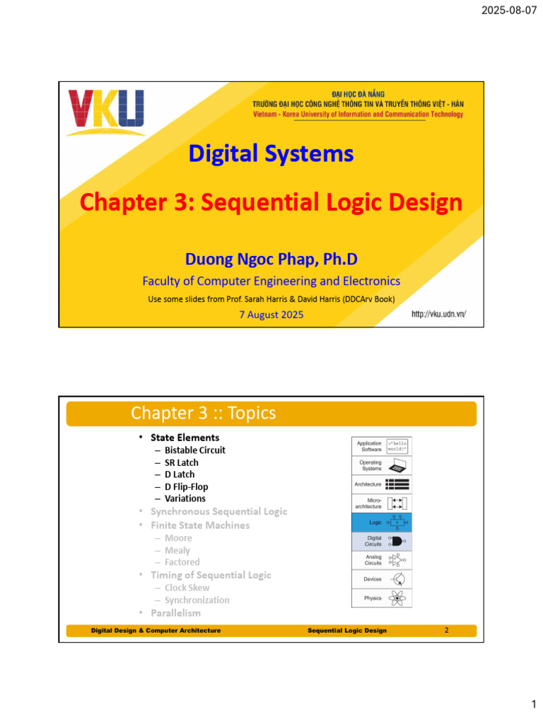 Sequential Logic Design Overview | PDF | Logic Gate | Digital Technology