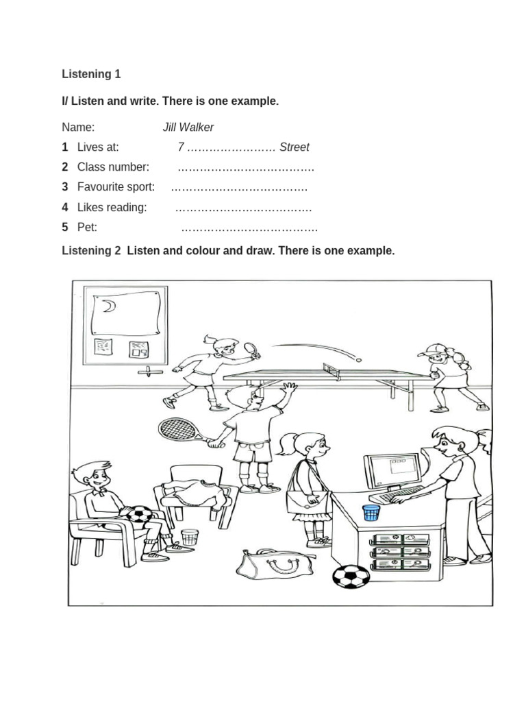 Listening Activities for Kids | PDF