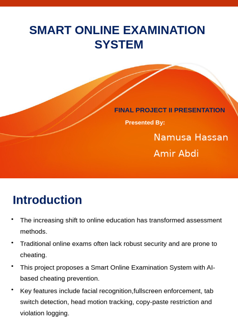 Smart Online Exam System with AI Security | PDF | Biometrics | Usability