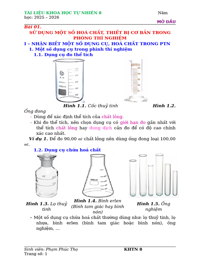 Bài 01 - GV | PDF