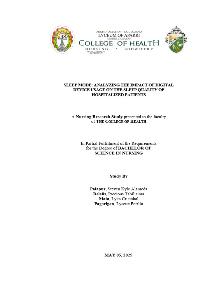 Sleep Mode: Analyzing The Impact of Digital Device Usage On The Sleep ...