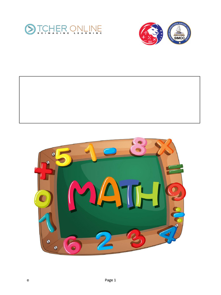 p3 Singa Math Practice Paper 1 | PDF