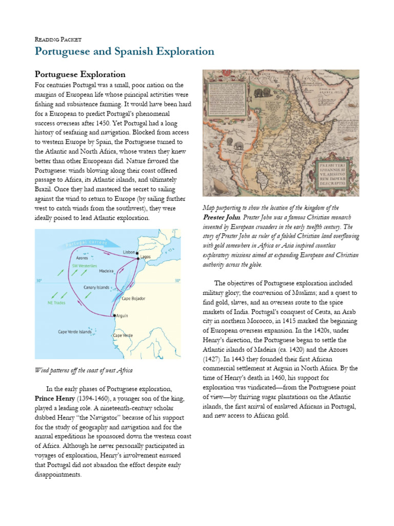 Portuguese and Spanish Exploration History | PDF | Christopher Columbus ...