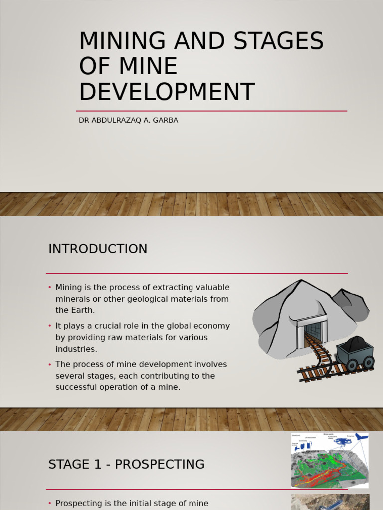 Stages of Mine Development Explained | PDF | Mining | Prospecting