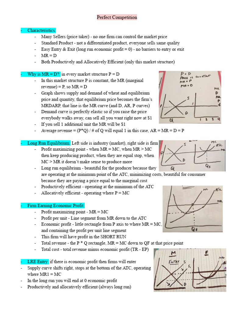 Understanding Perfect Competition Dynamics | PDF | Demand | Perfect ...