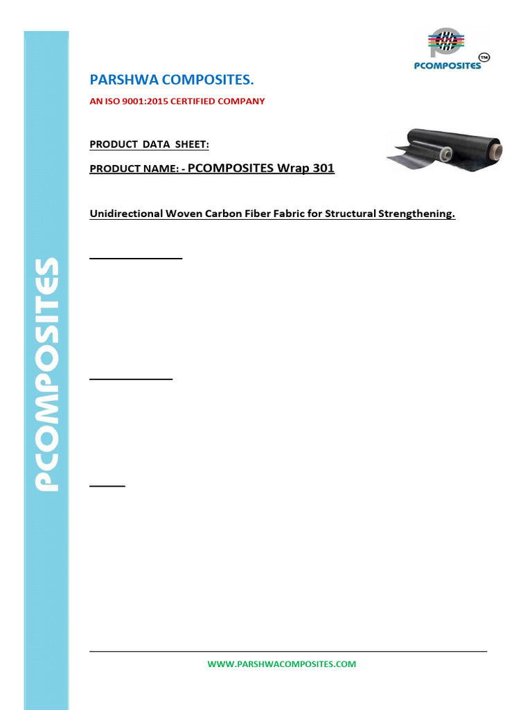 PComposites Wrap 301 Data Sheet | PDF | Composite Material | Fibre ...