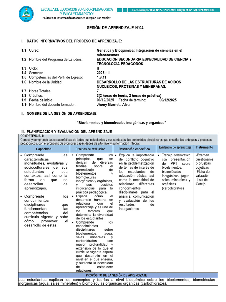 Sesion #4 - Sem - PPD - 2025 Ii | PDF | Plan de estudios | Aprendizaje