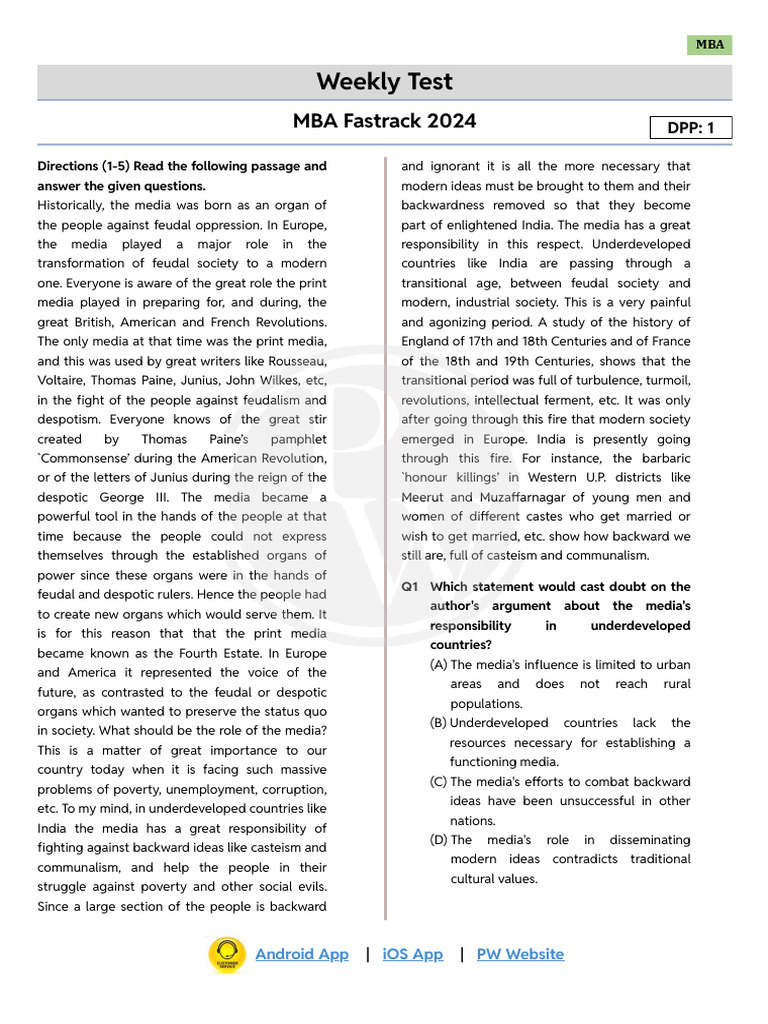 Practice Test 01 Test Paper - PDF Only | PDF | Physics | Quantum Mechanics