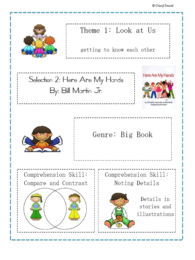 Theme 1 Here Are My Hands | PDF | Reading Comprehension | Writing