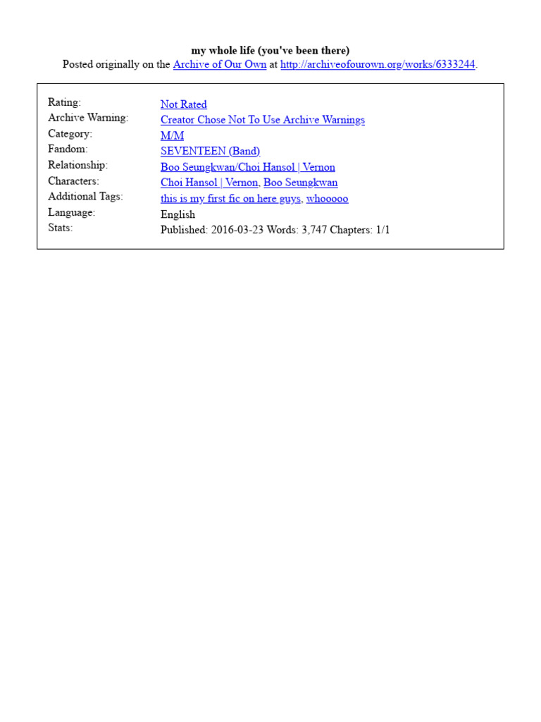 My Whole Life Youve Been PDF