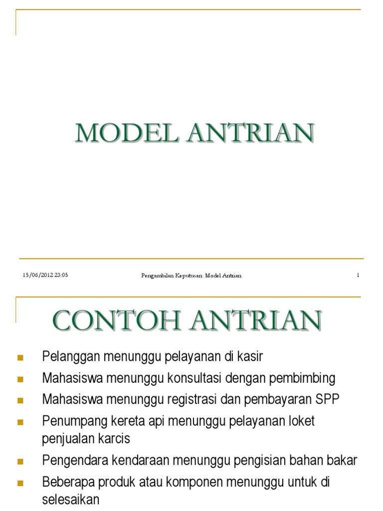 Model Antrian