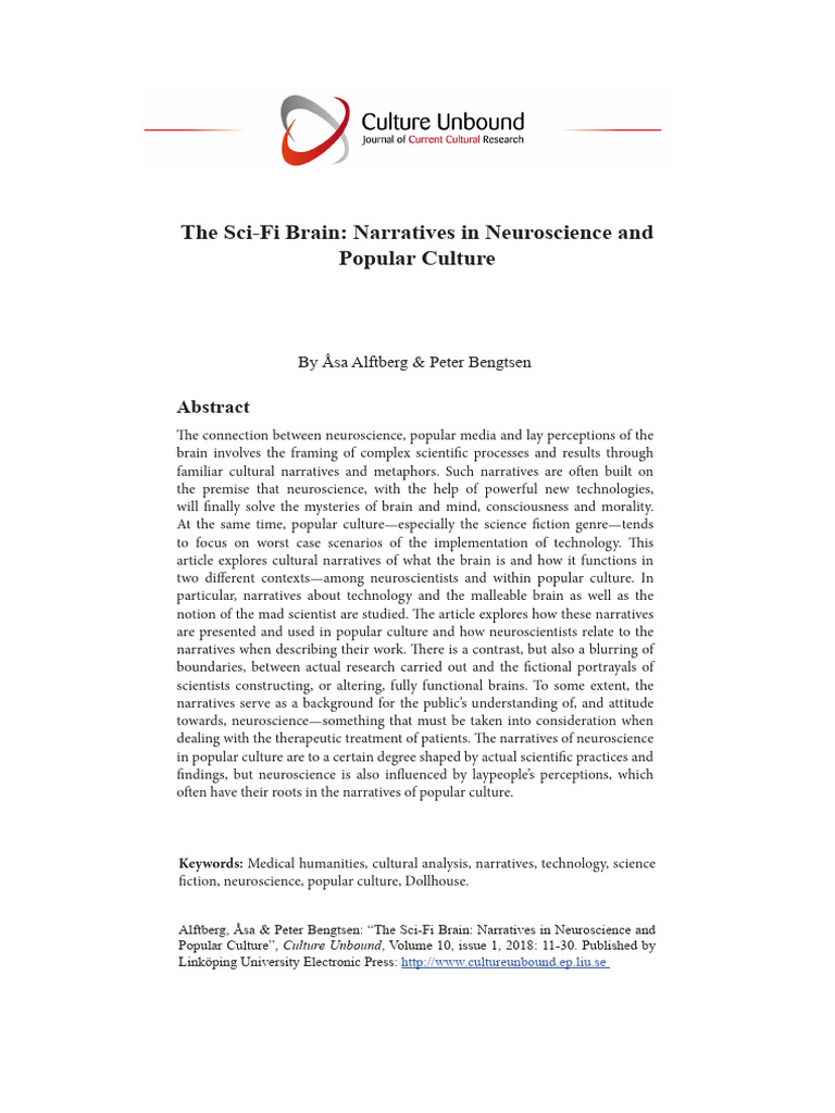 The Sci-Fi Brain Narratives in Neuroscience and Po | PDF | Neuroscience ...
