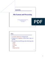 File System and Manipulation (Unix)