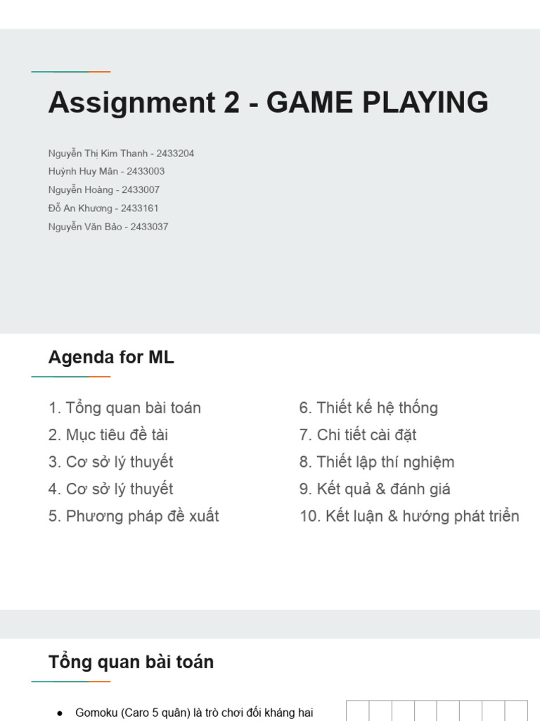 Assignment 2 - Game Playing - ML | PDF