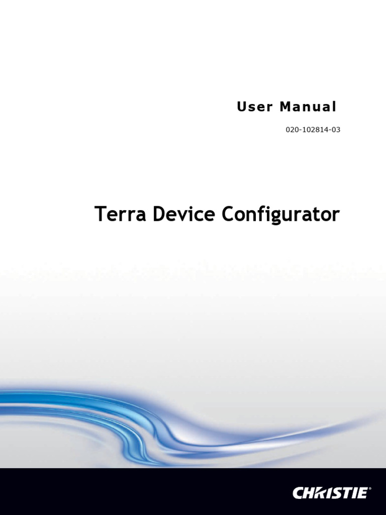 020 103077 03 Lit Man Usr Terra Device Config | PDF | Hdmi | Usb