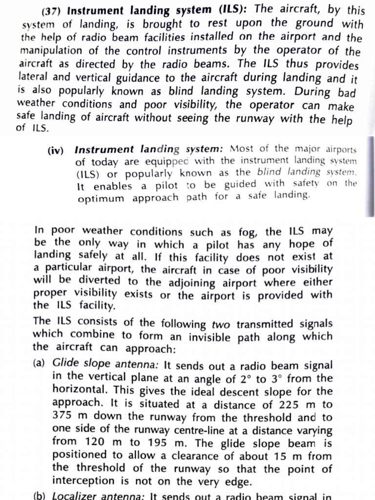 Instrument Landing System | PDF | Aviation | Aircraft