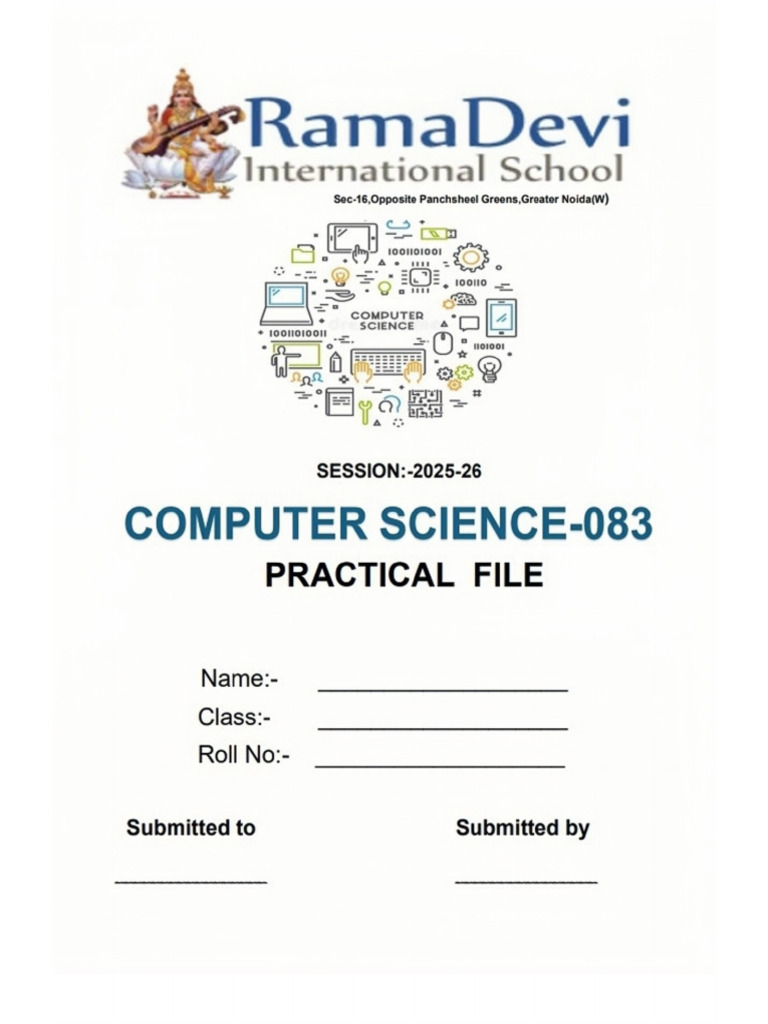 Python Practical File Certificate | PDF | Comma Separated Values ...