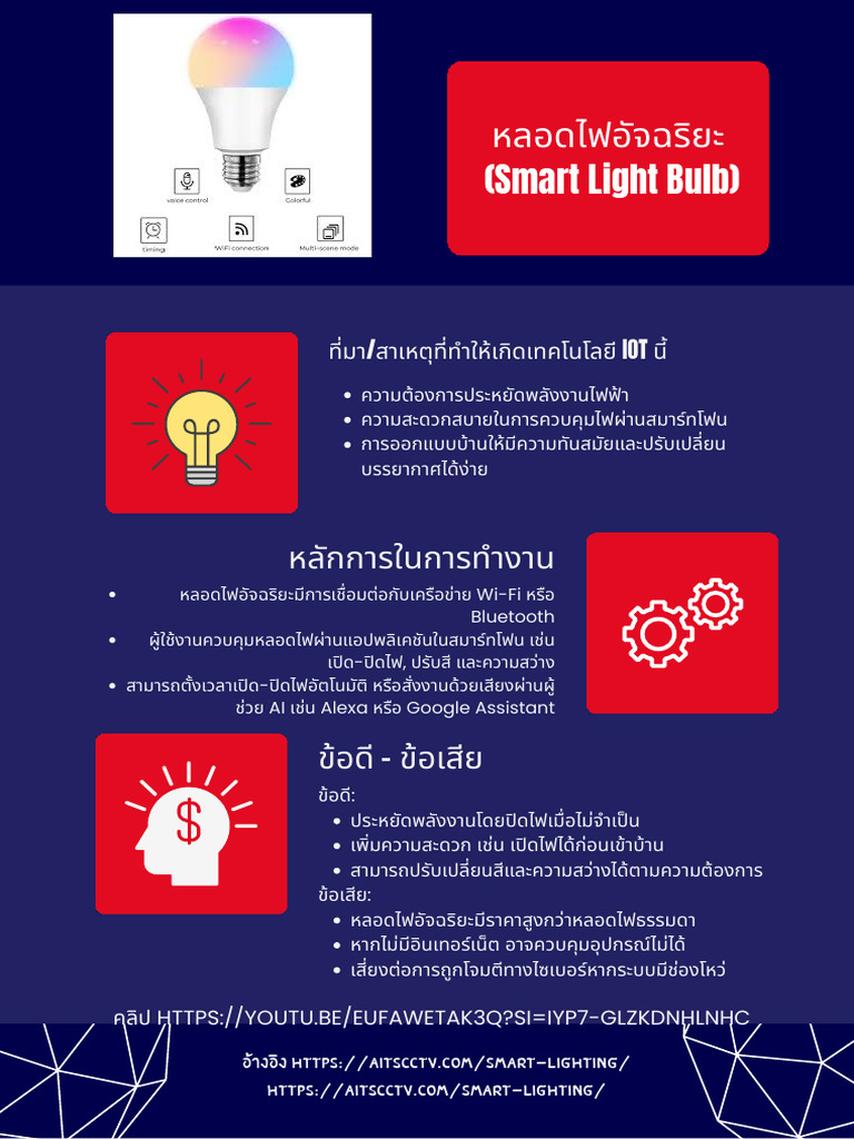 หลอดไฟอัจฉริยะ (Smart Light Bulb) | PDF
