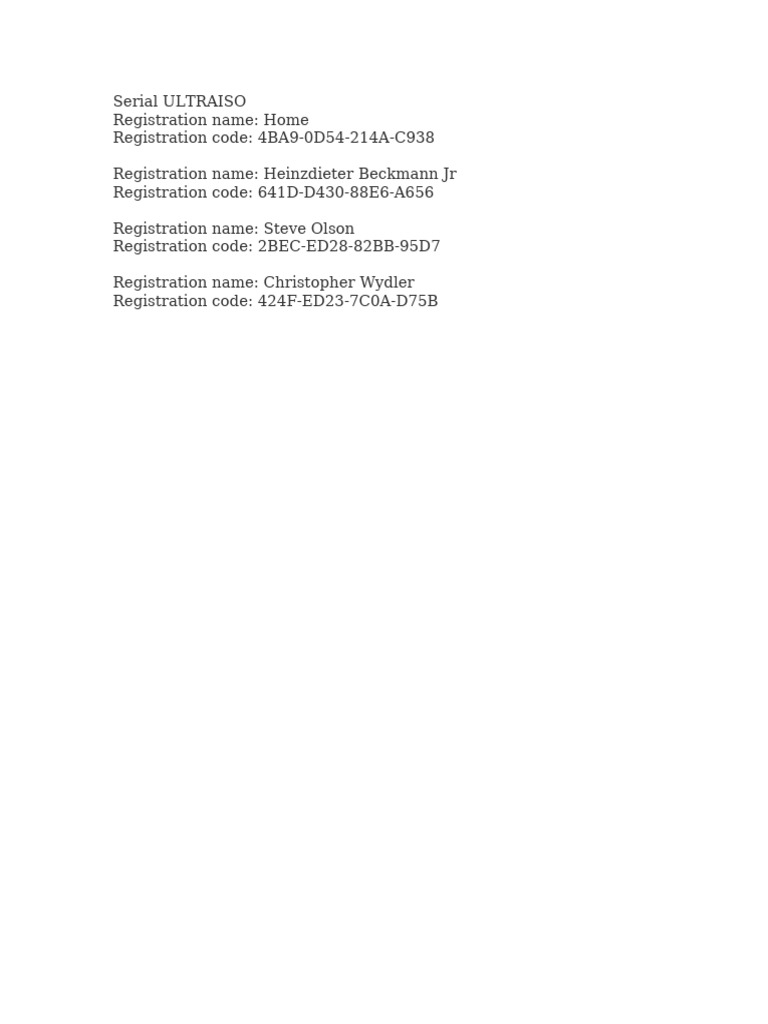 Serial Ultraiso | PDF