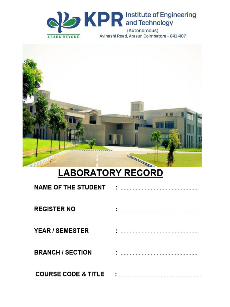 Mechanical Engineering Lab Record | PDF | Gear | Engineering