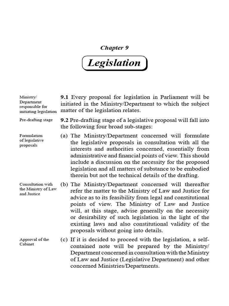 Legislative Proposal Process Overview | PDF | Bill (Law) | Legal ...