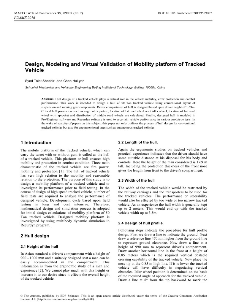 Design Modeling and Virtual Validation of Mobility | PDF | Simulation