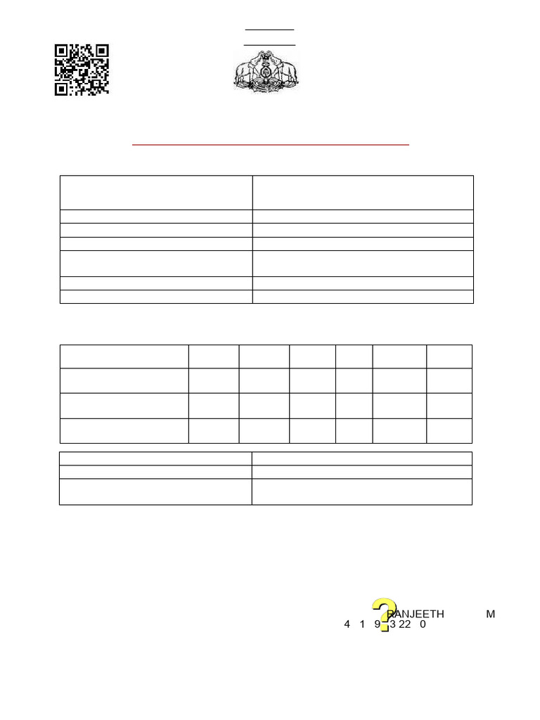Kerala Possession Certificate Form 14C | PDF | Cryptography ...