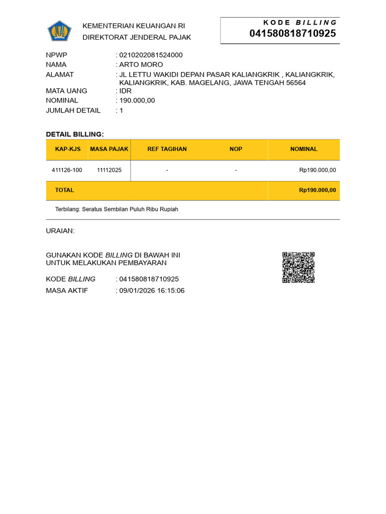 Billing Code 1766740508 | PDF