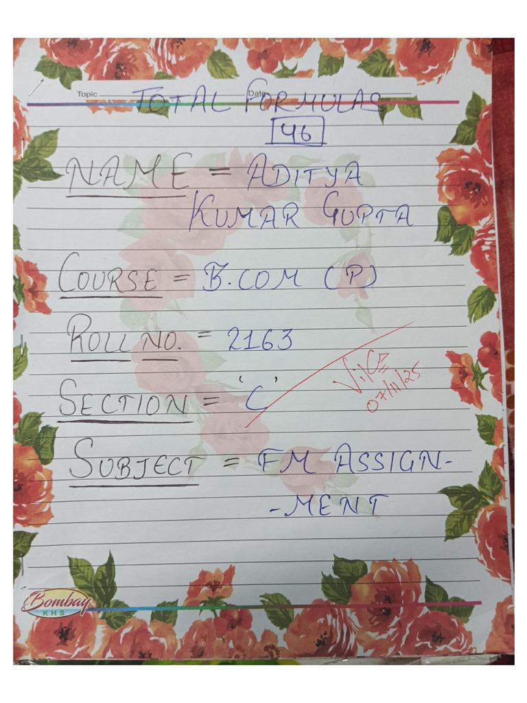 FM Assignment | PDF