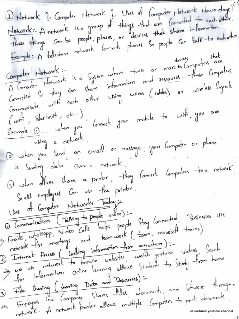Computer Networks Unit 1 Complete-2-6 | PDF