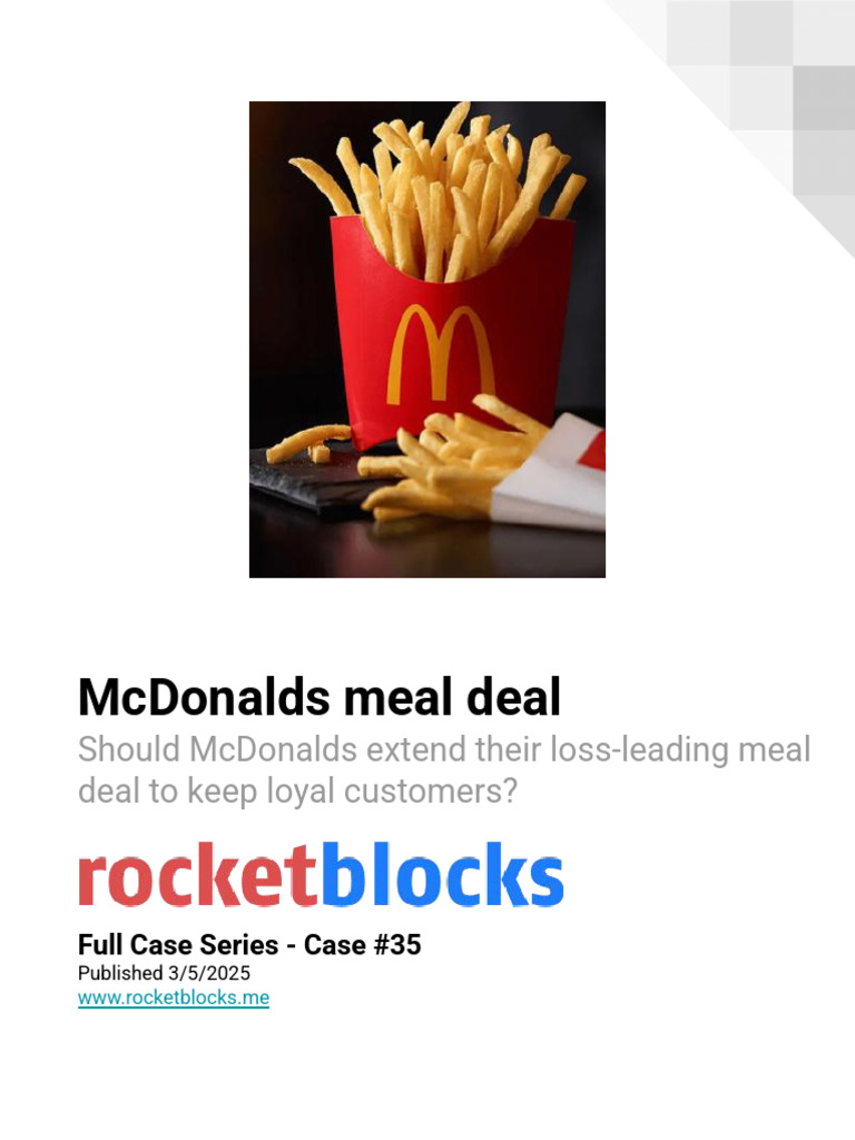 RocketBlocks Case 35 Business Response Fast Food | PDF | Cost Of Living ...
