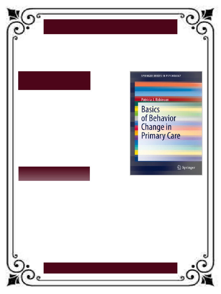 Basics of Behavior Change in Primary Care Patricia J. Robinson Ebook ...
